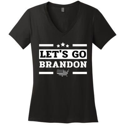 Let's Go Brandon Lets Go Brandon Lets Go Brandon Let's Go Brandon Women's V-Neck T-Shirt