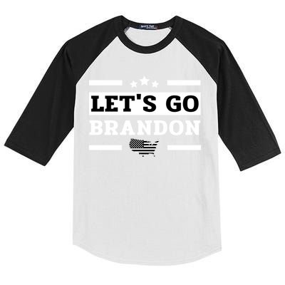 Let's Go Brandon Lets Go Brandon Lets Go Brandon Let's Go Brandon Kids Colorblock Raglan Jersey