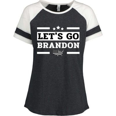 Let's Go Brandon Lets Go Brandon Lets Go Brandon Let's Go Brandon Enza Ladies Jersey Colorblock Tee