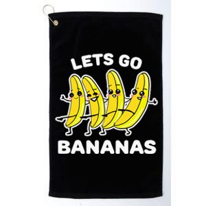 Lets Go Bananas Funny Fruit Pun Banana Platinum Collection Golf Towel