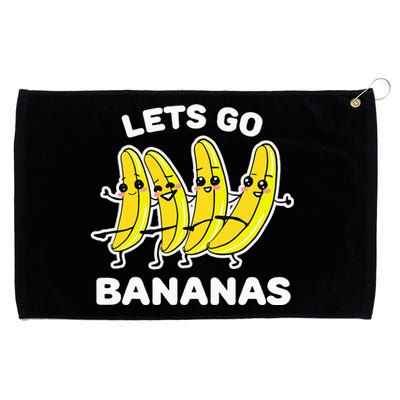 Lets Go Bananas Funny Fruit Pun Banana Grommeted Golf Towel