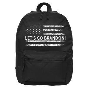 LetS Go Brandon Joe Biden Chant Impeach Biden Usa Flag 16 in Basic Backpack