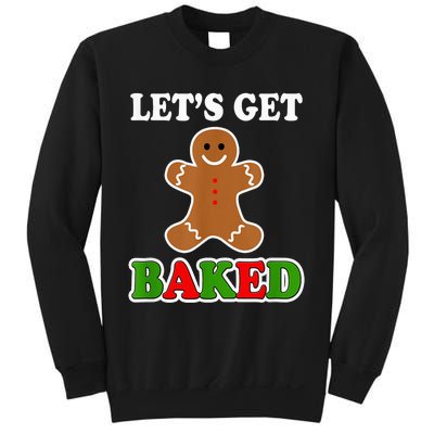 Let's Get Baked Funny Christmas Gingerbread Cookie Shirt Sweatshirt