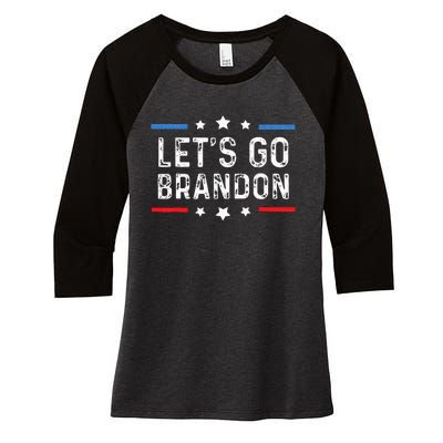 Lets Go Brandon LetS Go Brandon Women's Tri-Blend 3/4-Sleeve Raglan Shirt