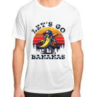 Lets Go Bananas Banana Playing Baseball Baseball Player Gift Adult ChromaSoft Performance T-Shirt