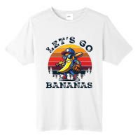 Lets Go Bananas Banana Playing Baseball Baseball Player Gift Tall Fusion ChromaSoft Performance T-Shirt