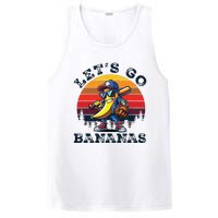 Lets Go Bananas Banana Playing Baseball Baseball Player Gift PosiCharge Competitor Tank