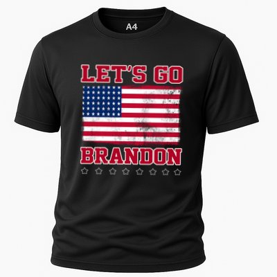 Let's Go Brandon Vintage American Flag Performance Shirt