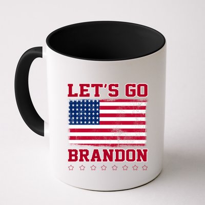 Let's Go Brandon Vintage American Flag Mug