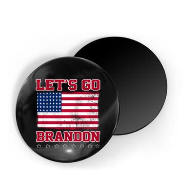 Let's Go Brandon Vintage American Flag Magnet