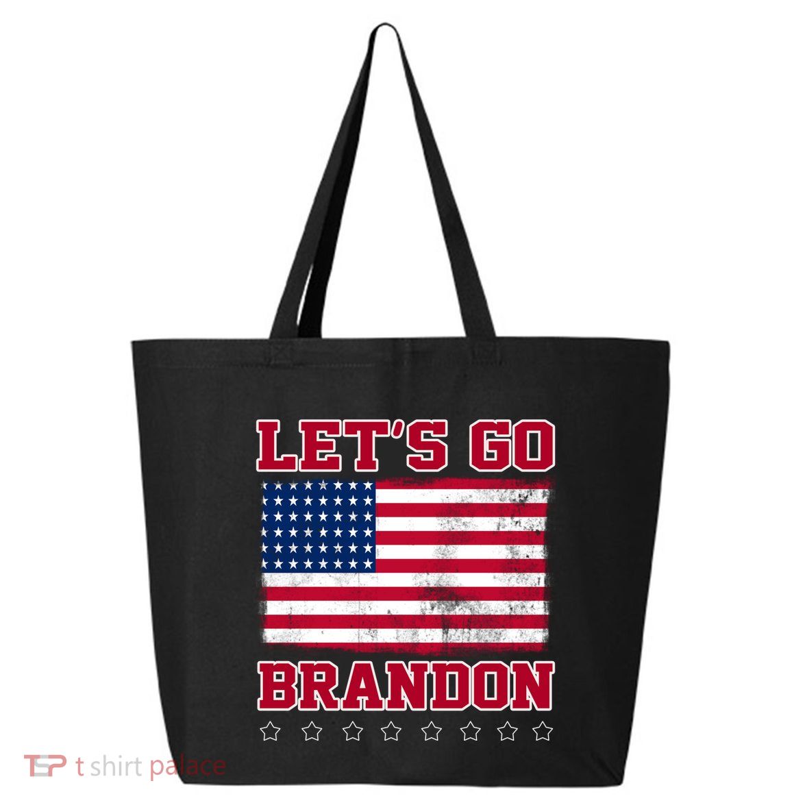 Let's Go Brandon Vintage American Flag 25L Jumbo Tote