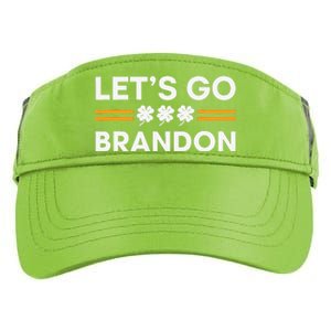 Lets Go Brandon Funny St Patrick's Day Irish Shamrock Adult Drive Performance Visor