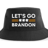 Lets Go Brandon Funny St Patrick's Day Irish Shamrock Sustainable Bucket Hat