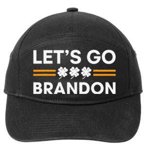 Lets Go Brandon Funny St Patrick's Day Irish Shamrock 7-Panel Snapback Hat