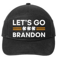 Lets Go Brandon Funny St Patrick's Day Irish Shamrock 7-Panel Snapback Hat