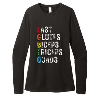 Last Glutes Biceps Triceps Quads Womens CVC Long Sleeve Shirt