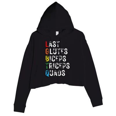 Last Glutes Biceps Triceps Quads Crop Fleece Hoodie