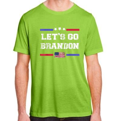 Let's Go Brandon Conservative Anti Liberal US Flag Adult ChromaSoft Performance T-Shirt