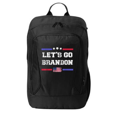 Let's Go Brandon Conservative Anti Liberal US Flag City Backpack