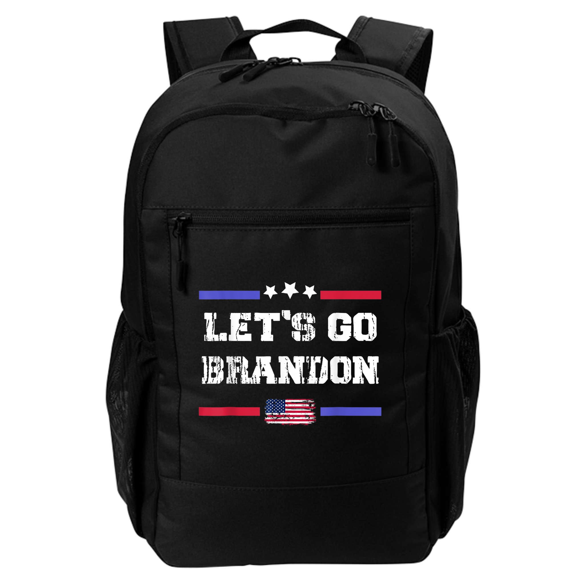 Let's Go Brandon Conservative Anti Liberal US Flag Backpack