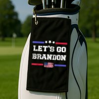 Let's Go Brandon Conservative Anti Liberal US Flag Golf Towel