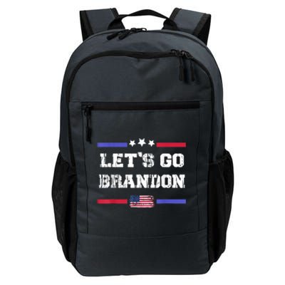 Let's Go Brandon Conservative Anti Liberal US Flag Daily Commute Backpack