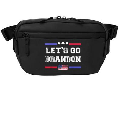 Let's Go Brandon Conservative Anti Liberal US Flag Crossbody Pack