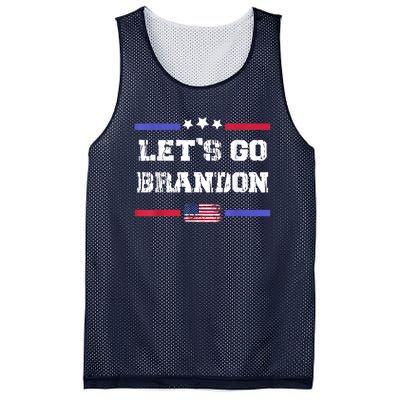 Let's Go Brandon Conservative Anti Liberal US Flag Mesh Reversible Basketball Jersey Tank