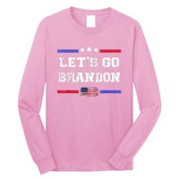 Let's Go Brandon Conservative Anti Liberal US Flag Long Sleeve Shirt