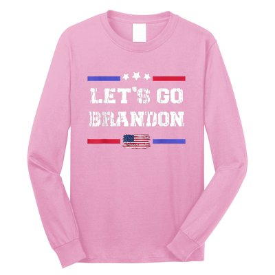 Let's Go Brandon Conservative Anti Liberal US Flag Long Sleeve Shirt