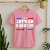 Let's Go Brandon Conservative Anti Liberal US Flag T-Shirt
