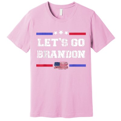 Let's Go Brandon Conservative Anti Liberal US Flag Premium T-Shirt