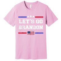 Let's Go Brandon Conservative Anti Liberal US Flag Premium T-Shirt