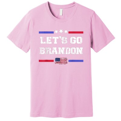 Let's Go Brandon Conservative Anti Liberal US Flag Premium T-Shirt