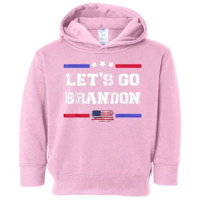 Let's Go Brandon Conservative Anti Liberal US Flag Toddler Hoodie