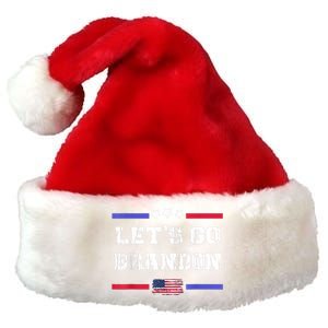 Let's Go Brandon Conservative Anti Liberal US Flag Premium Christmas Santa Hat