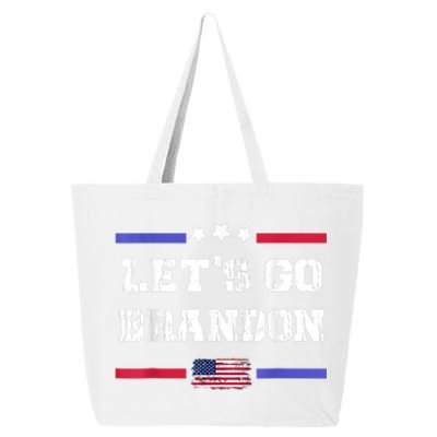 Let's Go Brandon Conservative Anti Liberal US Flag 25L Jumbo Tote