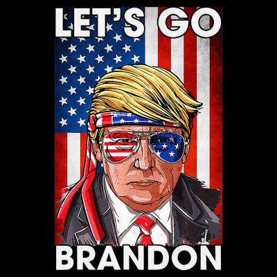 Lets Go Brandon American Flag Trump 4th Of July Patriotic T-Shirt