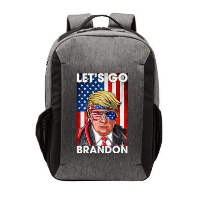 Lets Go Brandon American Flag Trump 4th Of July Patriotic Vector Backpack