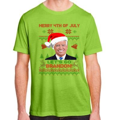 LetS Go Brandon Anti Biden Trump Santa Biden Ugly Christmas Gift Adult ChromaSoft Performance T-Shirt