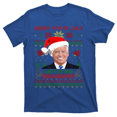 LetS Go Brandon Anti Biden Trump Santa Biden Ugly Christmas Gift T-Shirt