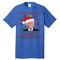 LetS Go Brandon Anti Biden Trump Santa Biden Ugly Christmas Gift Tall T-Shirt