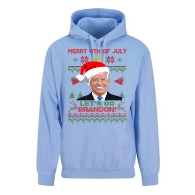 LetS Go Brandon Anti Biden Trump Santa Biden Ugly Christmas Gift Unisex Surf Hoodie