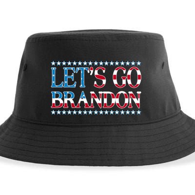 Lets Go Brandon Meaningful Gift American Flag Funny LetS Go Brandon Gift Sustainable Bucket Hat