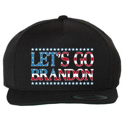 Lets Go Brandon Meaningful Gift American Flag Funny LetS Go Brandon Gift Wool Snapback Cap
