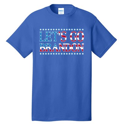 Lets Go Brandon Meaningful Gift American Flag Funny LetS Go Brandon Gift Tall T-Shirt