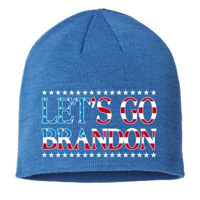Lets Go Brandon Meaningful Gift American Flag Funny LetS Go Brandon Gift Sustainable Beanie