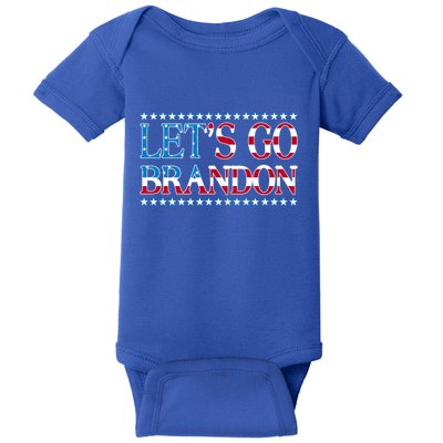 Lets Go Brandon Meaningful Gift American Flag Funny LetS Go Brandon Gift Baby Bodysuit