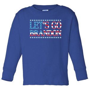 Lets Go Brandon Meaningful Gift American Flag Funny LetS Go Brandon Gift Toddler Long Sleeve Shirt