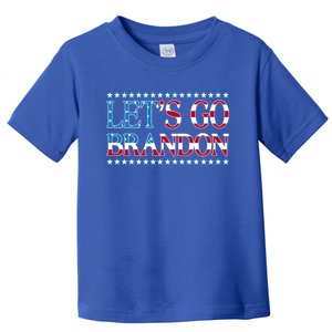 Lets Go Brandon Meaningful Gift American Flag Funny LetS Go Brandon Gift Toddler T-Shirt